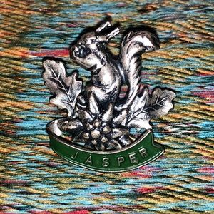 Vintage Austrian Bavarian Oktoberfest Hat Pin Squirrel Made in Austria